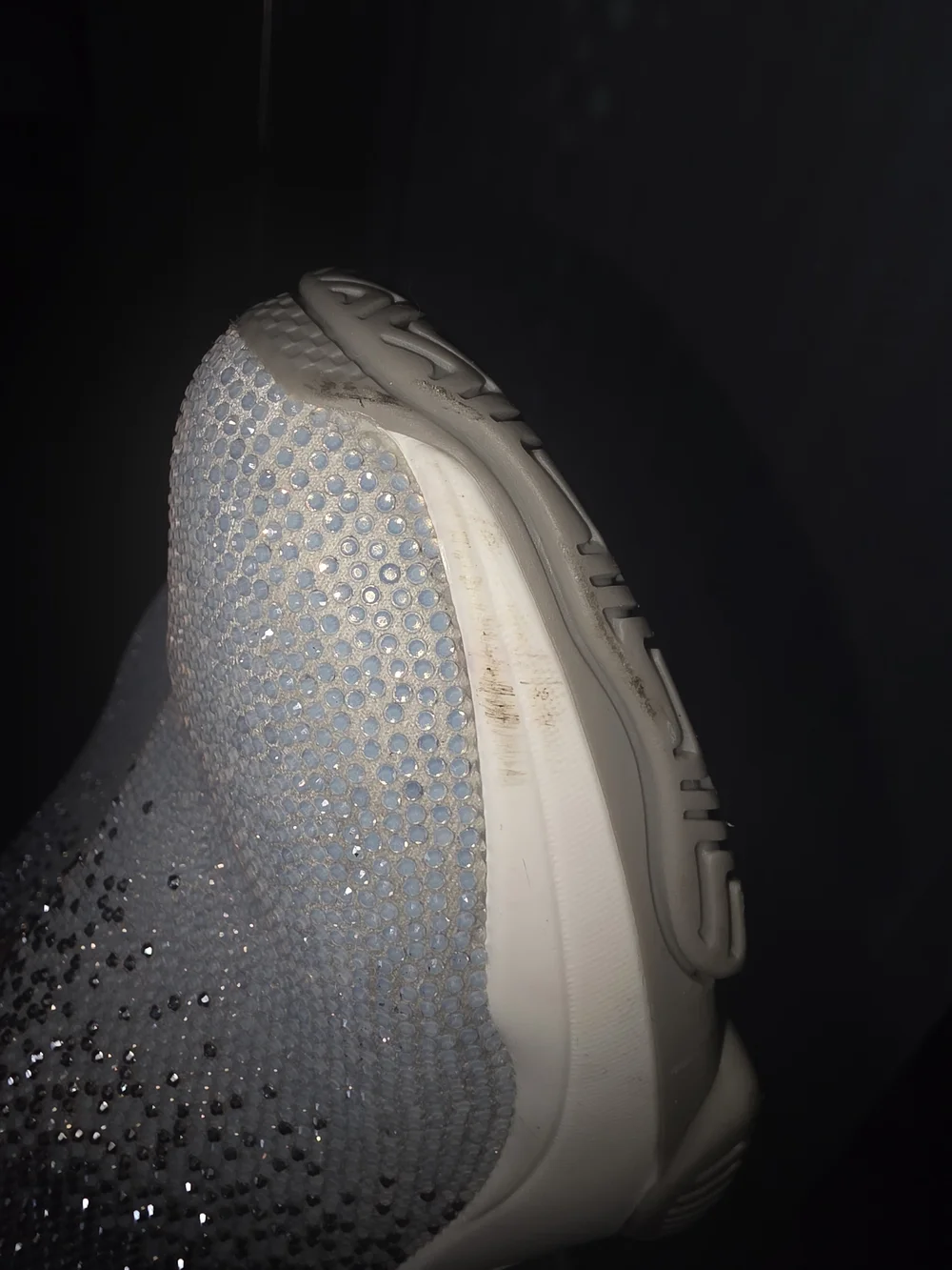 Steve Madden Silver Glitter Slip-On Sneakers